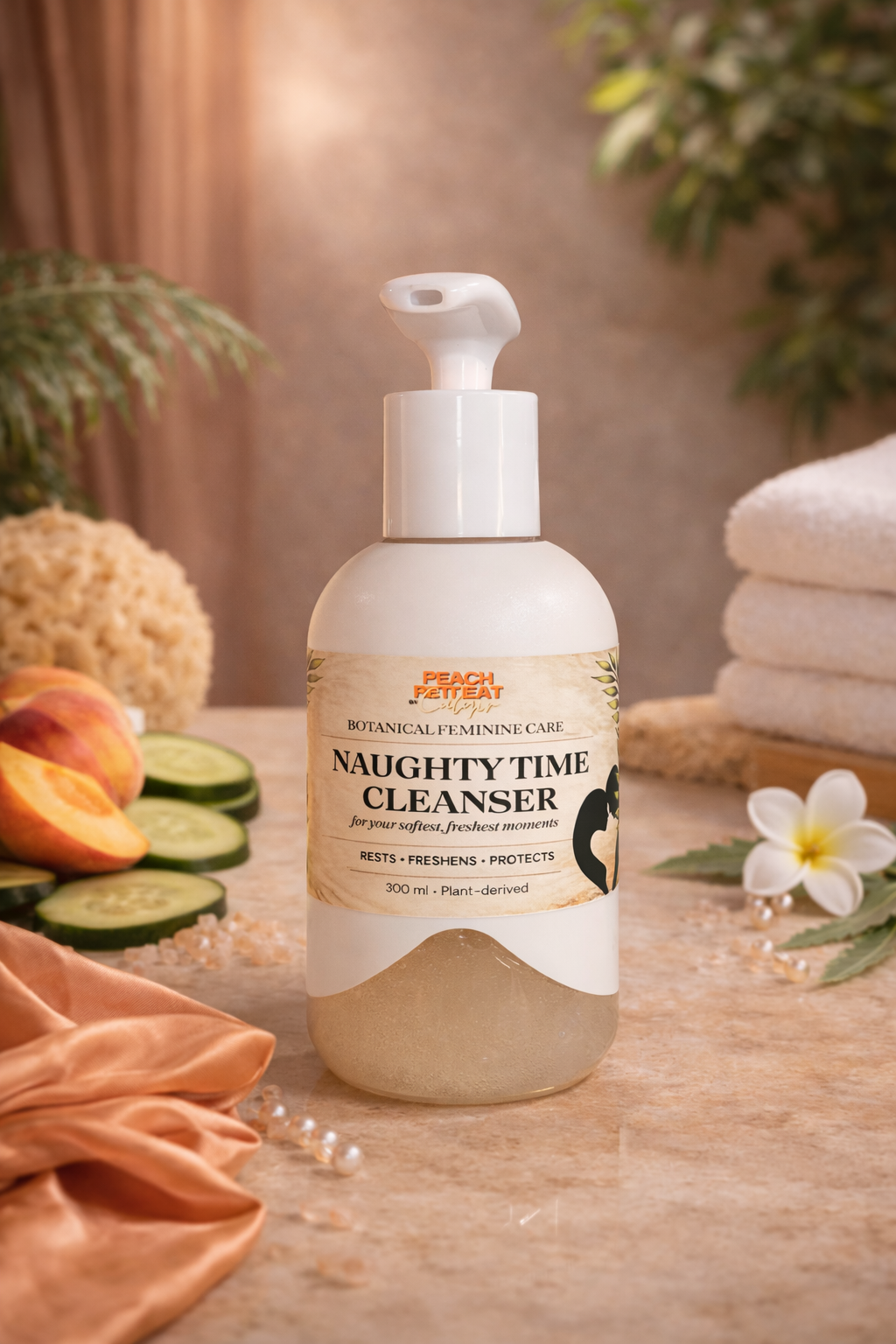 Naughty Time Cleanser – Peach Retreat